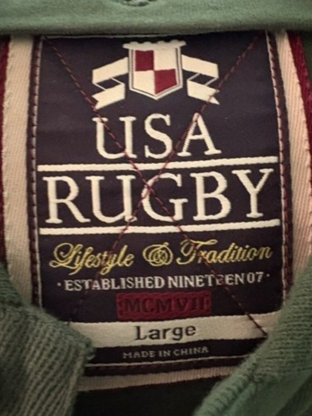 USA RUGBY LONGSLEEVE POLO - Picture 2 of 8